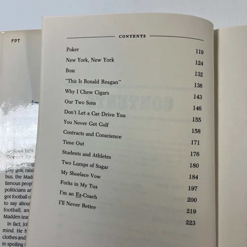 One Size Doesn't Fit All John Madden Dave Anderson 1988 1st Edition Hardcover DJ